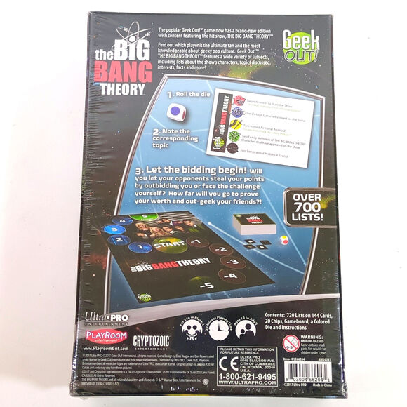 The Big Bang Theory Game Geek Out! Party Trivia Game NEW SEALED - Picture 2 of 2